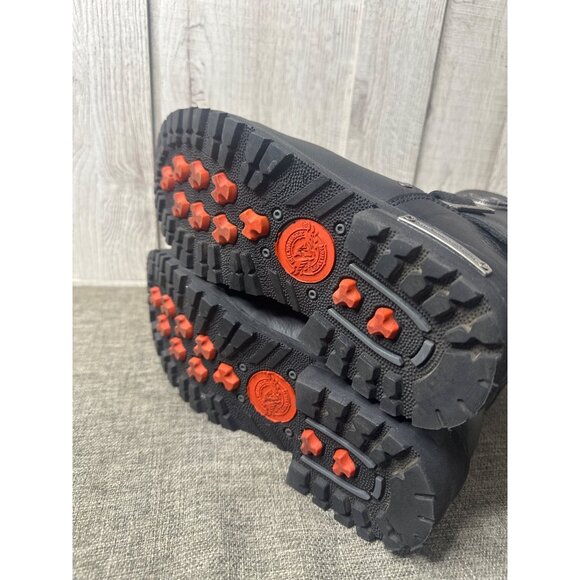 Milwaukee Leather Mens Black Biker Boots 8.5 EEEE Wide Genuine Leather - Picture 8 of 10